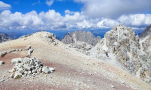 Bergtour Schusterplatte - Gipfelsieg mit Blick zum Haunold und Weißlahnspitze