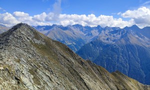 Bergtour Rotenkogel - Gipfelsieg, Blick zur Schobergruppe