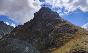 Bergtour Rotenkogel - Abstieg, Rückblick Bunköpfl