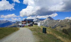 Bergtour Rotenkogel - Abstieg, bei der Goldried-Bergstation