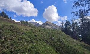 Bergtour Rotenkogel - Abstieg, Rückblick Bunköpfl