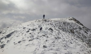 Bergtour Paterskopf - Abstieg vom Gipfel