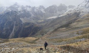 Bergtour Paterskopf - Abstieg mit Blick zum Rappler und Arnhörner