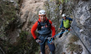 Klettersteig Rio Secco - im Steig