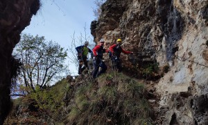 Klettersteig Rio Secco - im Steig