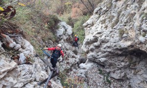 Klettersteig Rio Secco - im Steig