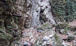 Klettersteig Rio Secco - bei den Steinmännern und Grotte