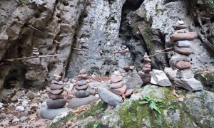 Klettersteig Rio Secco - bei den Steinmännern und Grotte