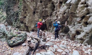 Klettersteig Rio Secco - bei den Steinmännern und Grotte