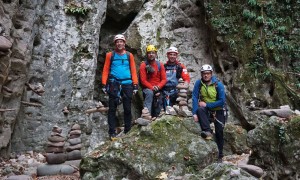 Klettersteig Rio Secco - bei den Steinmännern und Grotte