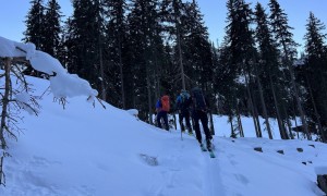 Skitour Hochrast - Aufstieg über Tafinalm