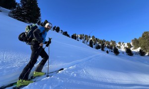 Skitour Hochrast - Aufstieg Richtung Zirmrastl