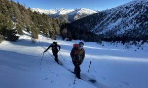 Skitour Hochrast - Aufstieg Richtung Zirmrastl