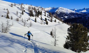 Skitour Hochrast - Aufstieg Richtung Zirmrastl