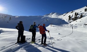 Skitour Hochrast - Aufstieg Richtung Zirmrastl