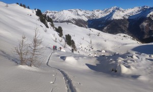 Skitour Hochrast - Aufstieg