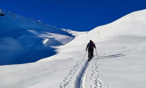 Skitour Hochrast - Aufstieg Richtung Marchkinkele