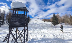 Skitour Schwalbenkofel, Schulterhöhe - Aufstieg