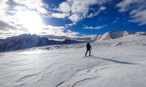 Skitour Schwalbenkofel, Schulterhöhe - Aufstieg