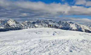 Skitour Schwalbenkofel, Schulterhöhe - Aufstieg, Blick zu den Lienzer Dolomiten