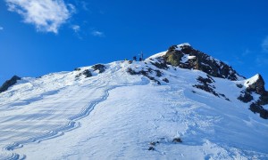 Skitour Schwalbenkofel, Schulterhöhe - kurz vor dem Gipfel