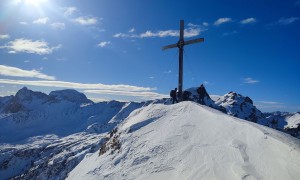 Skitour Schwalbenkofel, Schulterhöhe - Gipfelsieg