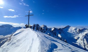 Skitour Schwalbenkofel, Schulterhöhe - Gipfelsieg