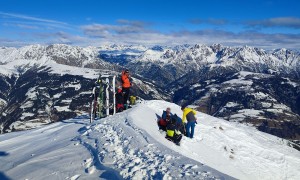 Skitour Schwalbenkofel, Schulterhöhe - Gipfelsieg