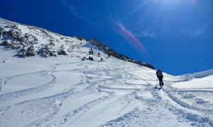 Skitour Ahrner Kopf - Rückblick Skidepot