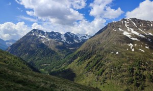 Salzsteig ins Volkzein - Tschuingen Schupfe mit Blick zum Grabenstein und Hochgrabe