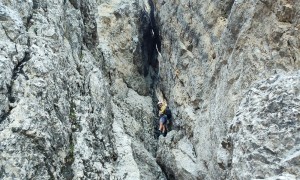 Klettersteig Pößnecker - im Kamin