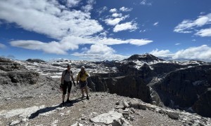 Klettersteig Pößnecker - Gipfelsieg Piz Selva, Blick zum Piz Boè