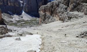 Klettersteig Pößnecker - Abstieg über Altschneefelder Valon Bianch