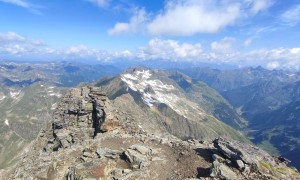 Bergtour Hochgolling - Gipfelsieg, Blick zum Dachstein