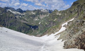 Bergtour Hochgolling - Gollingscharte, Abstieg über Altschneefeld