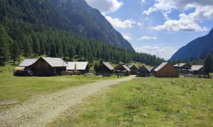 Bergtour Hochgolling - Rückweg Göriachtal, bei den vorderen Göriachalmen