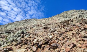 Bergtour Große Windschar - steiler Schlussaufstieg