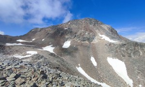 Bergtour Große Windschar - Abstieg Rückblick Gipfel