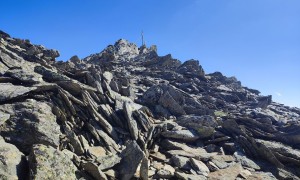 Bergtour Debantgrat - kurz vor dem Gipfel