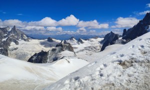 Hochtour Mont Blanc - Abstieg Gletscher