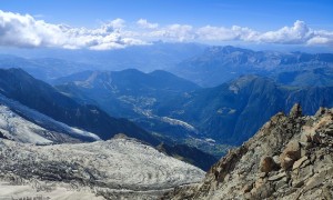 Hochtour Mont Blanc - Blick nach Les Houches