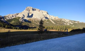 Wanderung Strudelkopf - Rückweg, Blick zur Hohen Gaisl