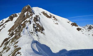 Skitour Multerlenke - Ziel, Blick zum Kärlseck