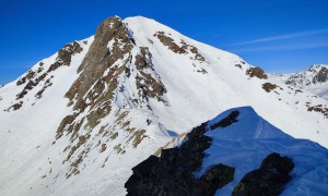 Skitour Multerlenke - Ziel, Blick zum Kärlseck