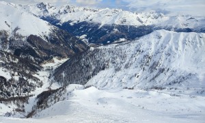 Skitour Blankenstein - Aufstieg, Rückblick