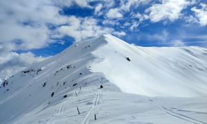 Skitour Blankenstein - Gipfelsieg, Abfahrt