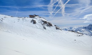 Zustieg Mantova Hütte - kurz vor dem Tagesziel