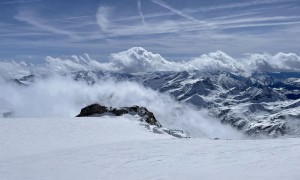 Zustieg Mantova Hütte - Erkundungstour, oberhalb der Gnifetti Hütte