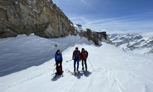 Zustieg Mantova Hütte - Erkundungstour bei der Gnifetti Hütte