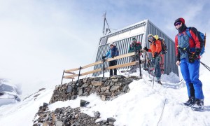 Zustieg Mantova Hütte - Erkundungstour bei der Gnifetti Hütte